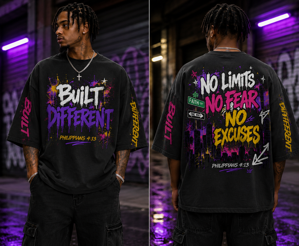 BUILT DIFFERENT™ Oversized Drop Shoulder Tee