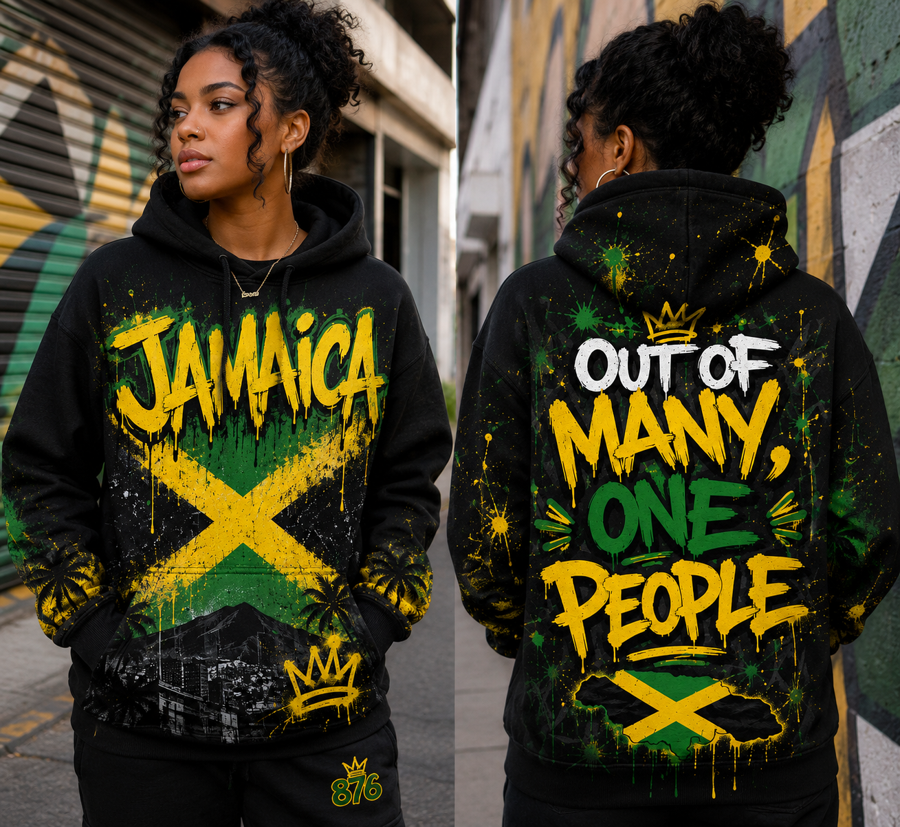 Jamaica Graffiti Hoodie